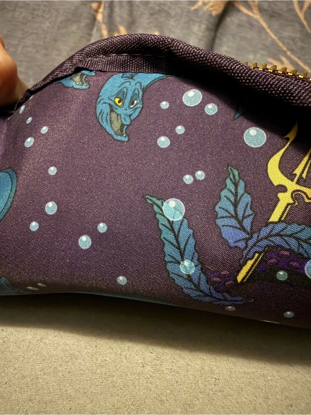 Loungefly White Ursula Mini Backpack with Purple Accents